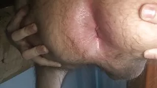 Self pleasure with a rolling pin