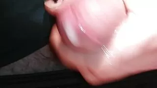 shooting a gushing cumload onto desk