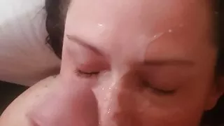 Another Cum Dumpster Homemade Facial  Cumshot