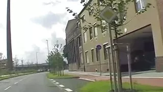 Two amazing German chicks riding hard cocks in the back of the car