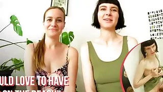 Ersties - Hot Lesbian Babes Fool Around in a Changing Room