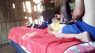 Naughty Latina asks her stepbrother to ride her tight ass