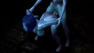 Cortana is having trouble with one of her Clones : Halo Porn Parody