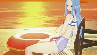 Queen Nefertari Vivi from One Piece and her dildo