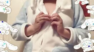 Cinnamonroll girl plays with her boobies Vanilla Ardalan