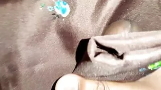 Satin silk handjob porn - chachi ki brown satin silky saree me muth mari (90)