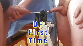 boyfriend  first time sounding, double cumshot at end of video