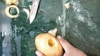 Potato pussy making home meking pussy vegetable pussy