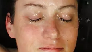 She loves puddles on her face!