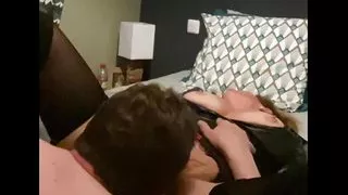 I eat her pussy and fuck hard her ass