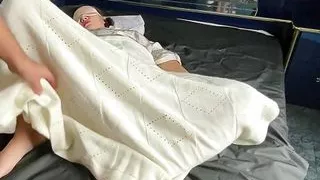 Beautiful mature woman fucked in the anal and inserted a huge black cock into her hairy vagina.