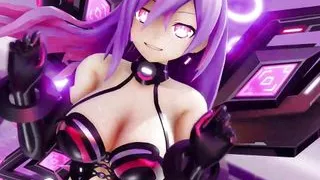 R-18 Iris Heart Killer Lady Redux Hyperdimension Neptunia - Pink Hair Color Edit Smixix