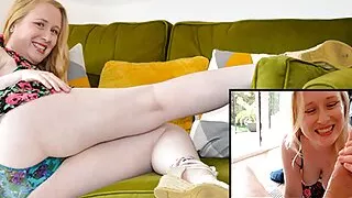 POV chubby pornstar Satine Spark fucks JimSlip