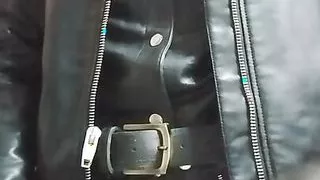 your master pissing in full leather