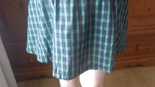 wife playing Naughty school girl