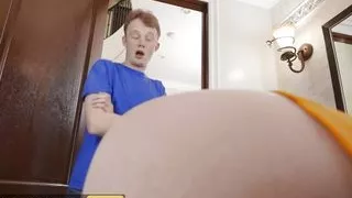 Jimmy Tries To Get Frisky With His Gf Dixie Jewel But They End Up Having A 3some With His Stepsister - Brazzers