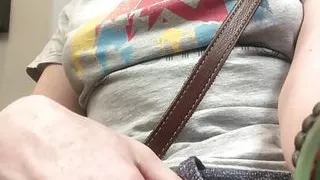 Horny mature slut HAD to finger herself whilst sat in the doctors surgery