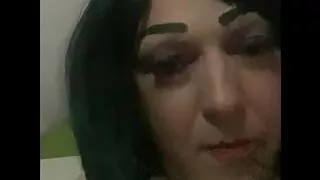 Isabell's ass cunt dildo fucked