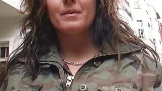 A horny German lady playing with her favorite sex toy