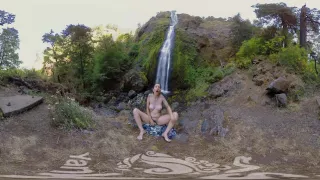 horny hiker calliope cums hard in virtual realtiy 