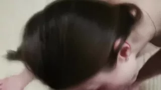 Fuck Her Throat And Cum On Face, Then Fuck Pussy And Cumshot In Her Mouth