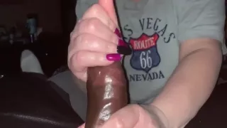 Interracial Bbc Handjob