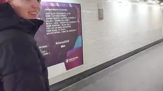 I meet a fan in the subway and he fucks me in a disused room