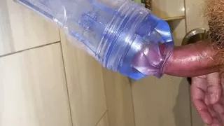 Fucking my step dad's fleshlight while he's at work. (part 2)