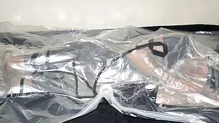 Apr 27 2023 - VacPacked in my clear long PVC raincoat face mask shield and PVC sack with PVC aprons