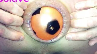 Huge ball destroy BI6slave's anal hole