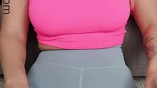 Teacher Shows Off Her Camel Toe in Lulu Before Getting Off With Vibrator JOI