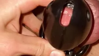 Pov Ruined Chastity Cage Cumshot
