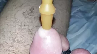 Cumming in syringe while brother away
