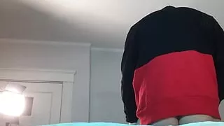 Mickey Mouse Fucks Sexy Trans Woman in Chastity