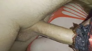 Young British milf deep throats her cum off of my cock expanding dildo fuck blowjob