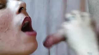 Sensual Blowjob and Cum In Mouth By Emily Purple