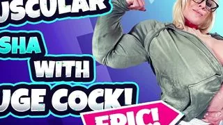 Muscular Sasha with Huge Cock! Muscle and Futa Fetish PREVIEW