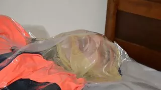 Apr 30 2023 - VacPacked in my hiviz raincoat chestwaders heavy gloves and latex head balloon