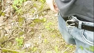 Hiking turns into full strip down stroke session