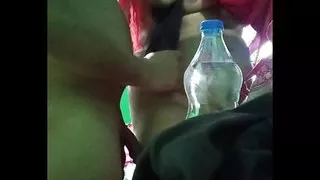 Wife and husband romantic moment boobs massage