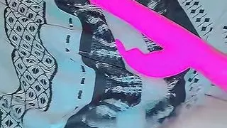 Hairy pussy dildoed and vibed