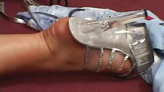 Two beautiful ladies are fucked in threesome party