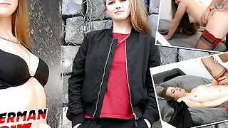 GERMAN SCOUT - PETITE TEEN (18) Olivia Sparkle Seduce to Casting Sex