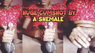 Indian sexy shemale huge cumshot with cock ring, indian crossdressers huge Cumshot and moaning, desi boy cumshot big coc