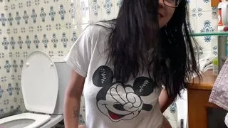 caught in the bathroom and she does this to me