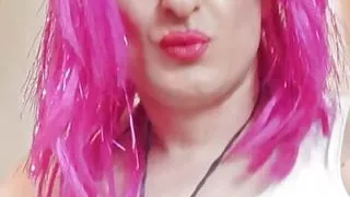 Czech crossdresser Barbara White CAM show