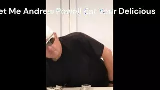 Andy Powell loves eating his own cum!