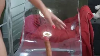 Gorgeous Milf bouncing on a big dildo in different positions