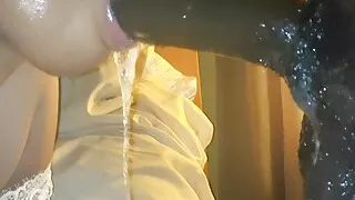 Super horny sucking before I dick her down