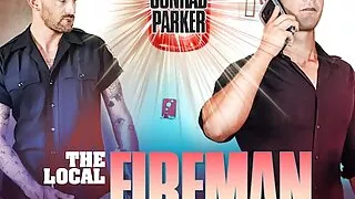 NDS - Tatted Fireman Catches Hunk Jerking & Fucks Him